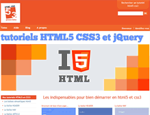 Tablet Screenshot of html5-css3-pense-bete.fr